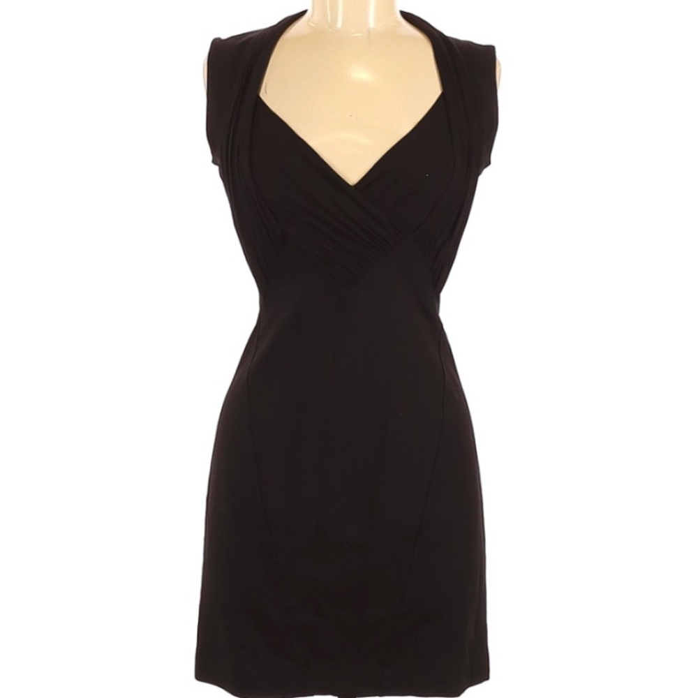French Connection Black Cap Sleeve cocktail Dress 6